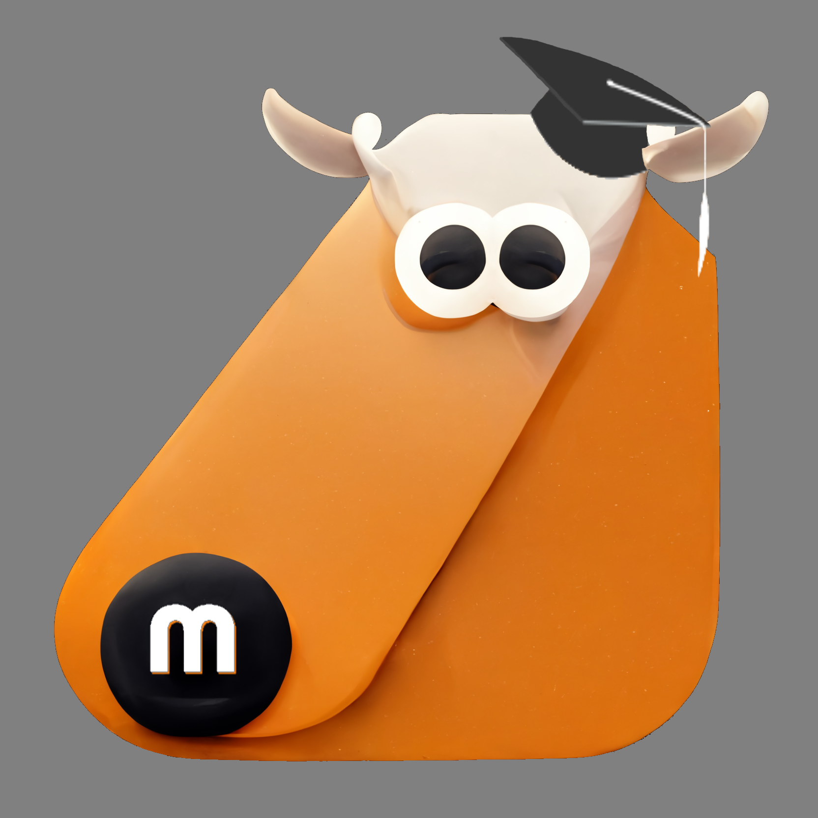 AI Moodle generated art with correct Moodle m on nose and Logo hat.